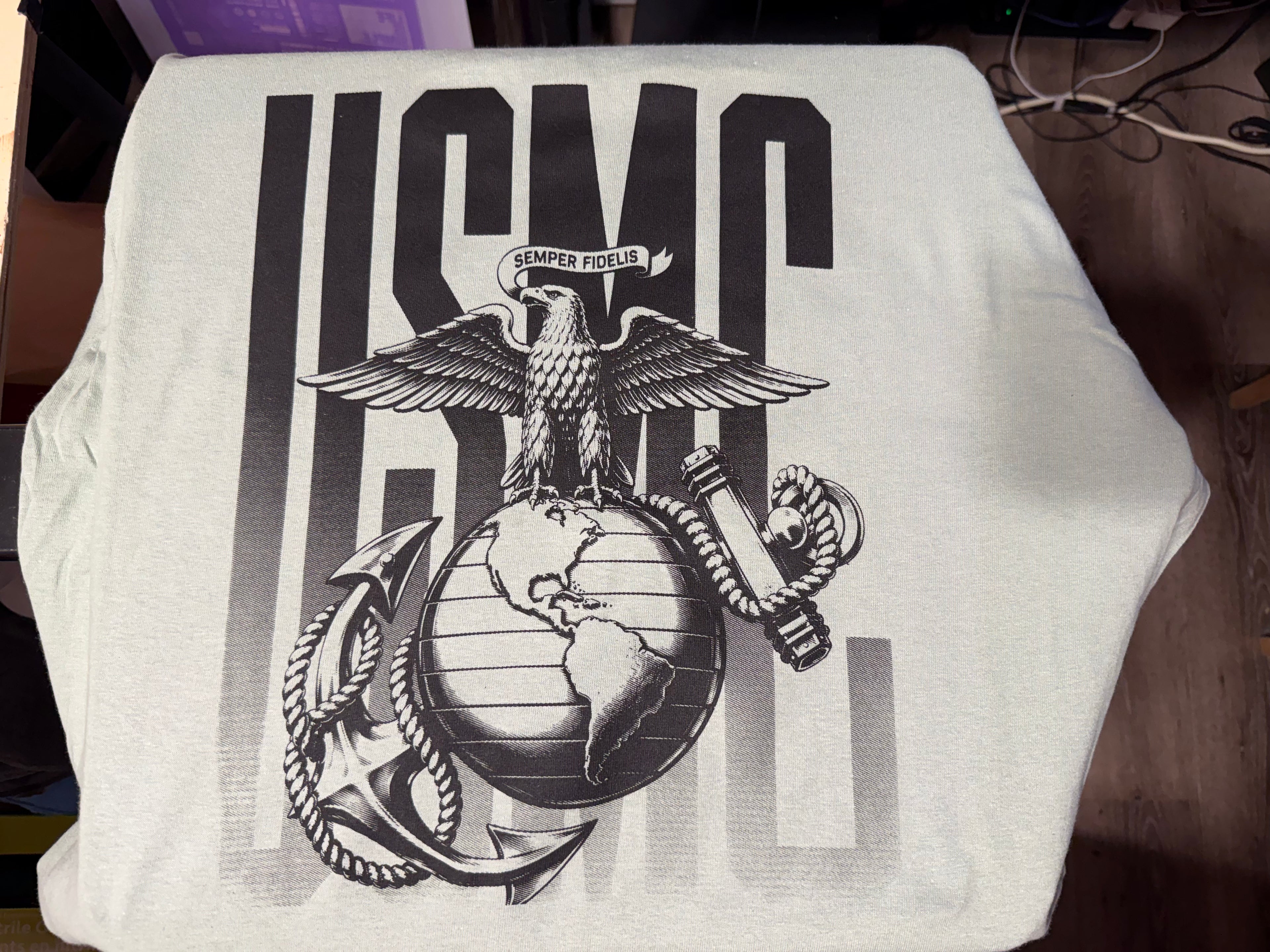 USMC Semper Fidelis Eagle Globe Anchor T-Shirt | Marine Corps Graphic Tee