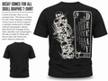Decay Comes for All Skull Graphic T-Shirt | Gothic Streetwear Back Print Tee