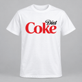 Diet Coke, Your Usual T-Shirt centered front print, White shirt preview