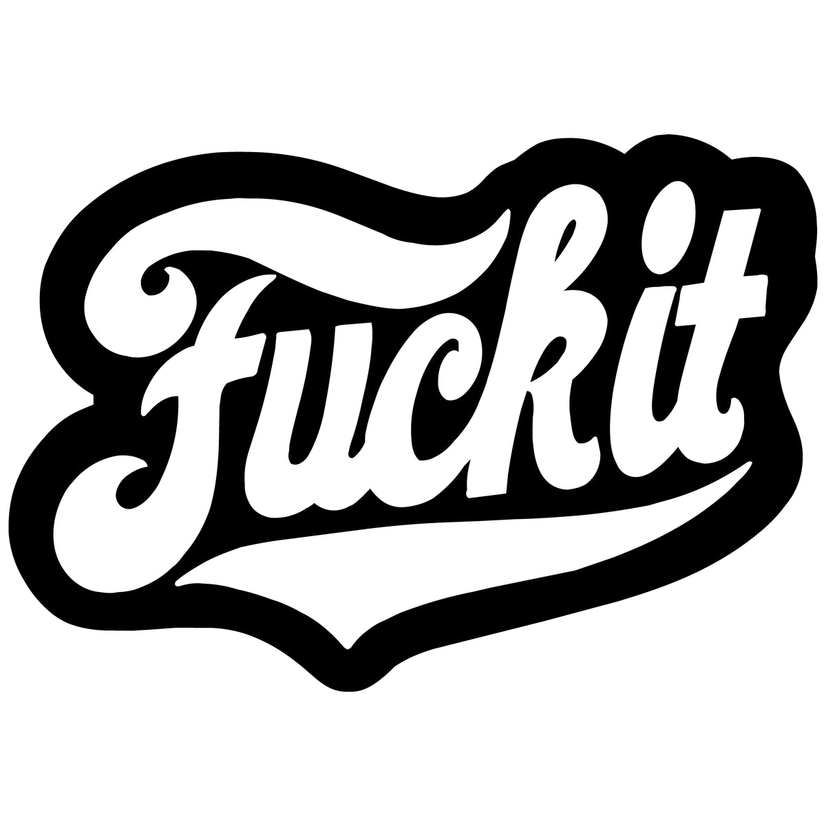 Design reference artwork — T-shirt mockup pending: Fuck It, That Settles That
