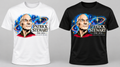 Patrick Stewart, Our Captain, Our Hero T-Shirt centered front print, White and Black shirt preview