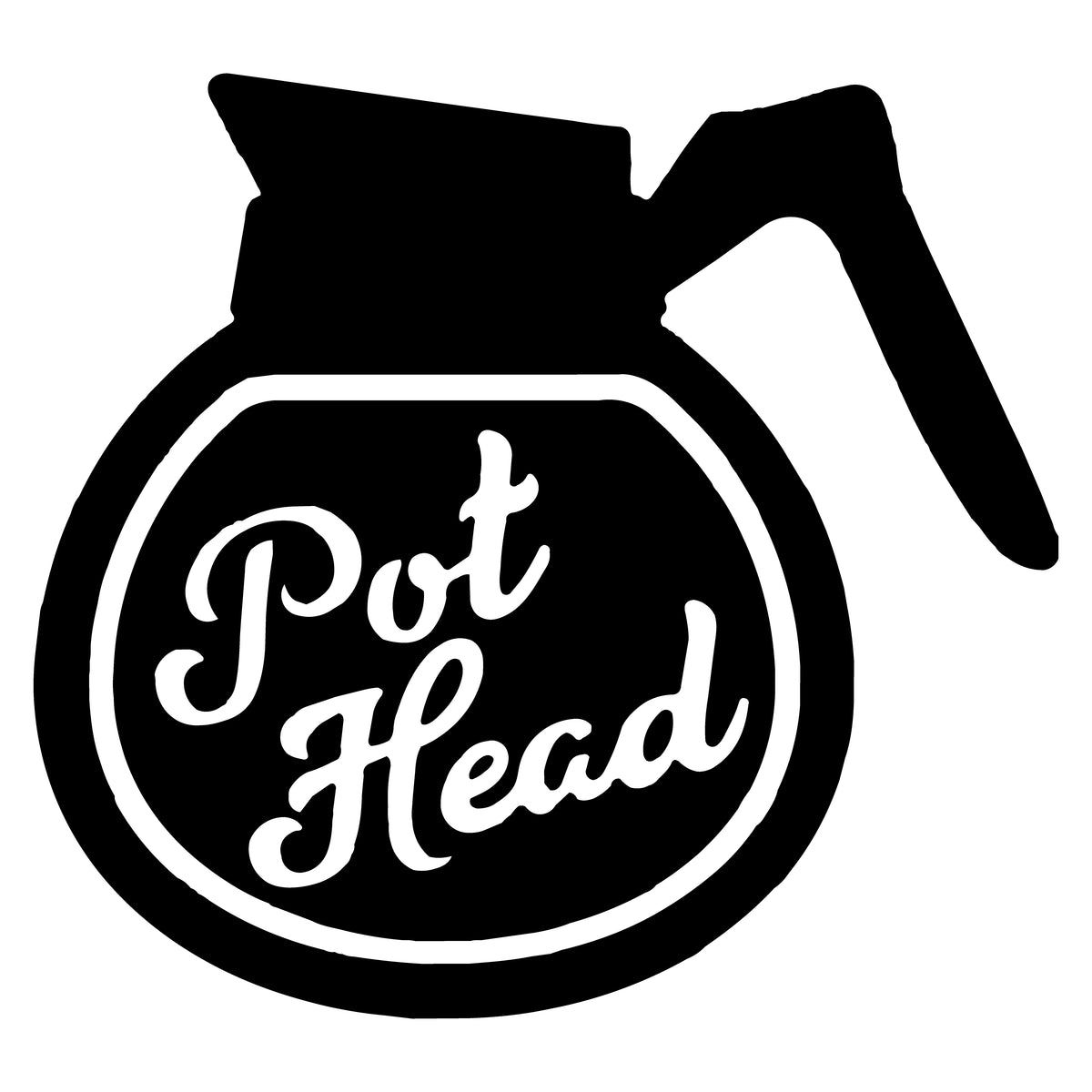 Design reference artwork — T-shirt mockup pending: Pot Head Depends Who Is Asking