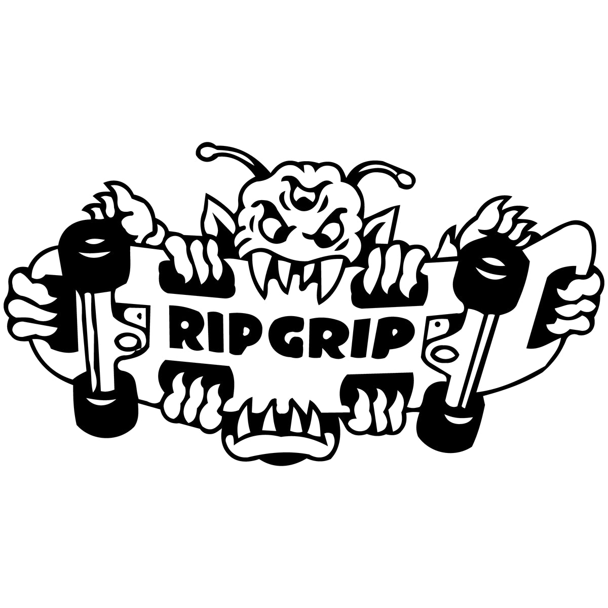 Design reference artwork — T-shirt mockup pending: Rip Grip Not Letting Go