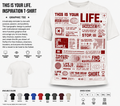 This Is Your Life Motivational Retro Futuristic Graphic T-Shirt product mockup