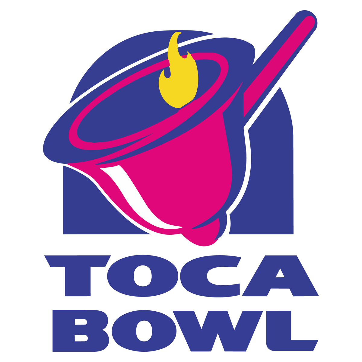 Design reference artwork — T-shirt mockup pending: Toca Bowl Something Else on the Menu